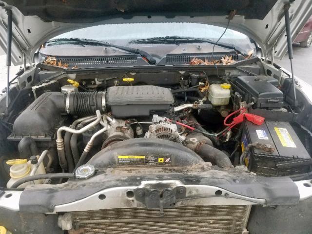 1D7HW48N17S128289 - 2007 DODGE DAKOTA QUA GRAY photo 7