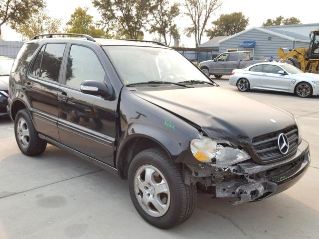 4JGAB57E23A417501 - 2003 MERCEDES-BENZ ML 350 BLACK photo 1