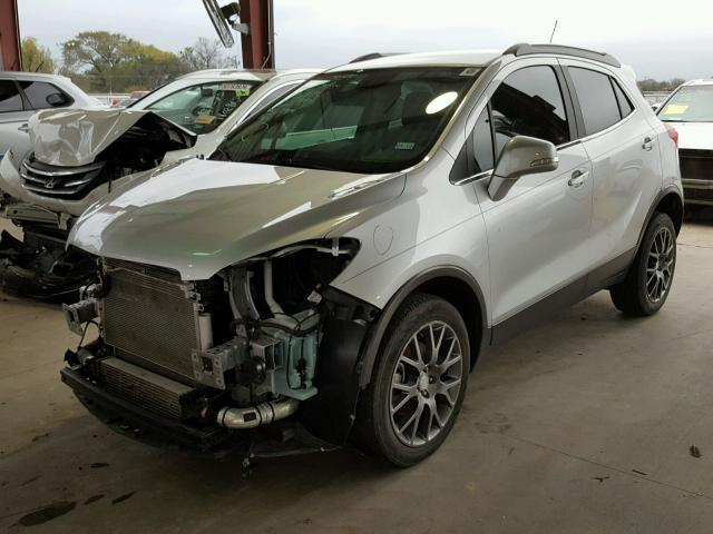 KL4CJ1SM0GB577863 - 2016 BUICK ENCORE SPO SILVER photo 2