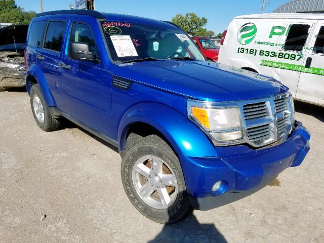 1D8GU58K28W151602 - 2008 DODGE NITRO SLT BLUE photo 1