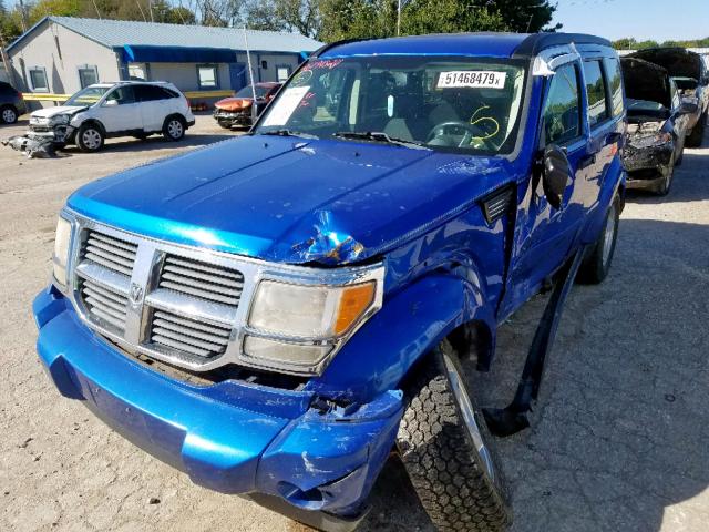 1D8GU58K28W151602 - 2008 DODGE NITRO SLT BLUE photo 2