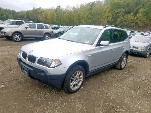 WBXPA73414WB24497 - 2004 BMW X3 GRAY photo 2