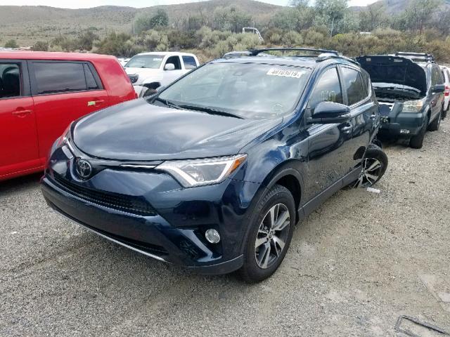 JTMRFREV2JJ206690 - 2018 TOYOTA RAV4 ADVEN BLUE photo 2