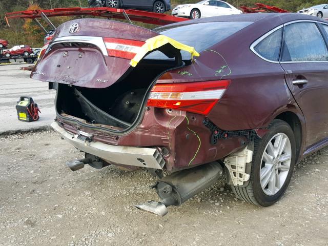 4T1BK1EB9DU016761 - 2013 TOYOTA AVALON BAS BURGUNDY photo 9