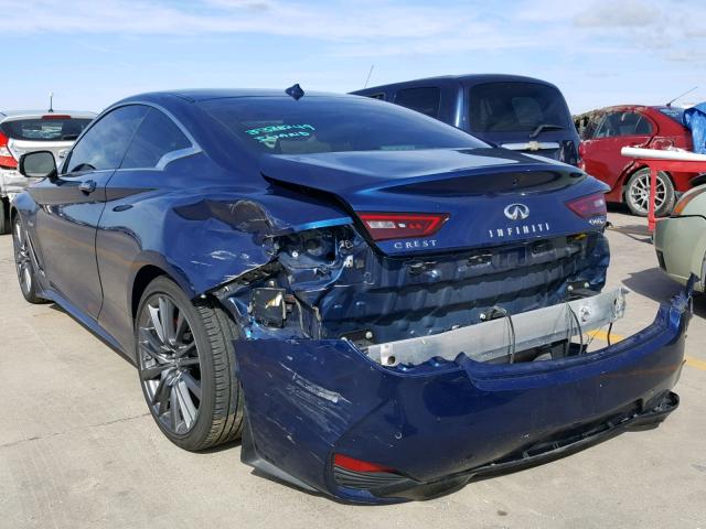 JN1FV7EK8HM611397 - 2017 INFINITI Q60 RED SP BLUE photo 3