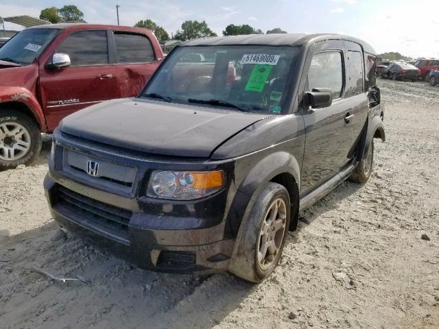 5J6YH18967L011687 - 2007 HONDA ELEMENT SC BLACK photo 2