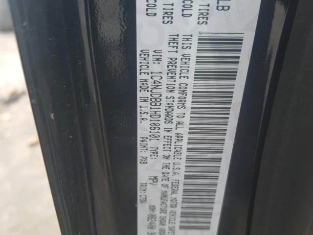 1C4NJDBB1HD106101 - 2017 JEEP COMPASS SP 黑色 照片 10