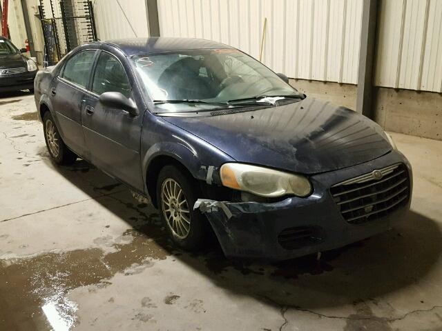 1C3EL56R94N372319 - 2004 CHRYSLER SEBRING LX BLUE photo 1