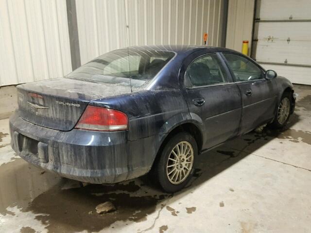 1C3EL56R94N372319 - 2004 CHRYSLER SEBRING LX BLUE photo 4