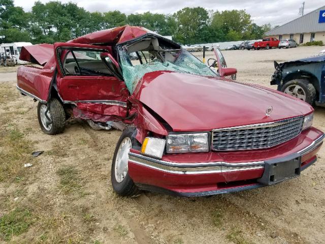 1G6KD52Y7TU263745 - 1996 CADILLAC DEVILLE RED photo 1