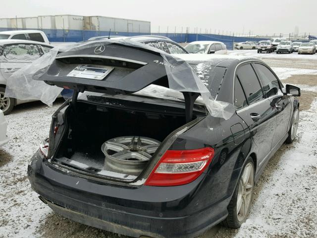 WDDGF8HB8AF479466 - 2010 MERCEDES-BENZ C 350 4MAT BLACK photo 4