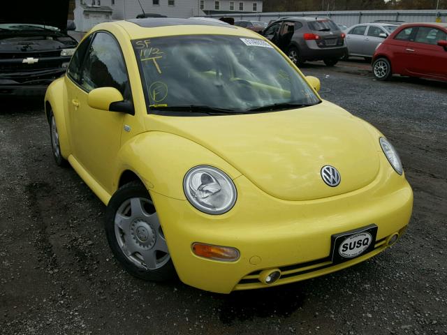 3VWCT21C81M411604 - 2001 VOLKSWAGEN NEW BEETLE YELLOW photo 1