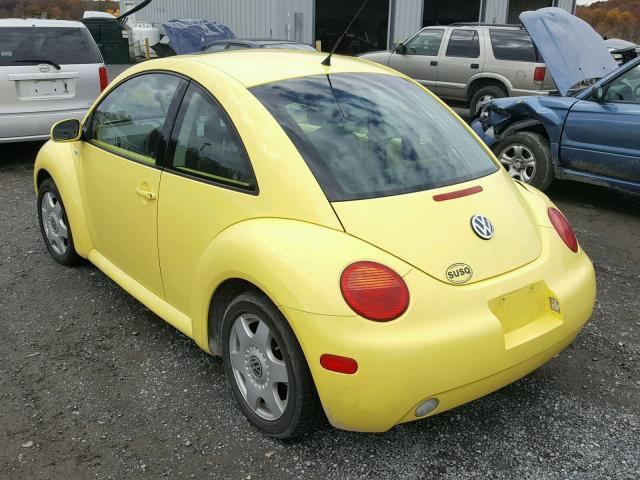 3VWCT21C81M411604 - 2001 VOLKSWAGEN NEW BEETLE YELLOW photo 3