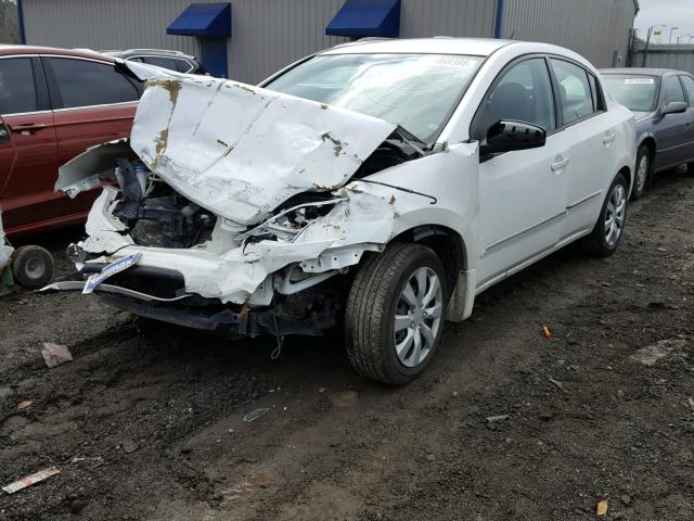 3N1AB6AP3AL634651 - 2010 NISSAN SENTRA 2.0 WHITE photo 2