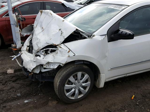 3N1AB6AP3AL634651 - 2010 NISSAN SENTRA 2.0 WHITE photo 9