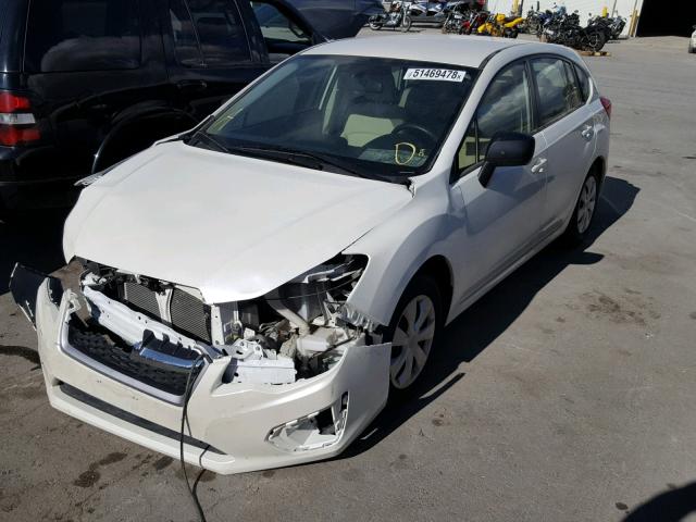 JF1GPAA69E9307646 - 2014 SUBARU IMPREZA BA WHITE photo 2