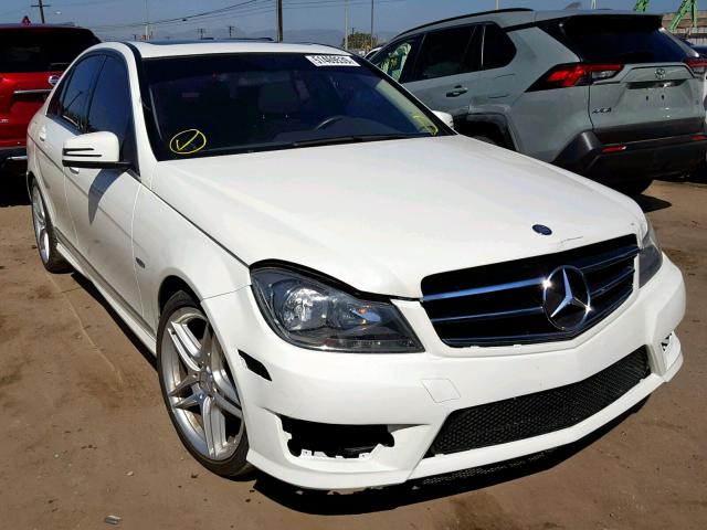 WDDGF4HB0CA600838 - 2012 MERCEDES-BENZ C 250 WHITE photo 1