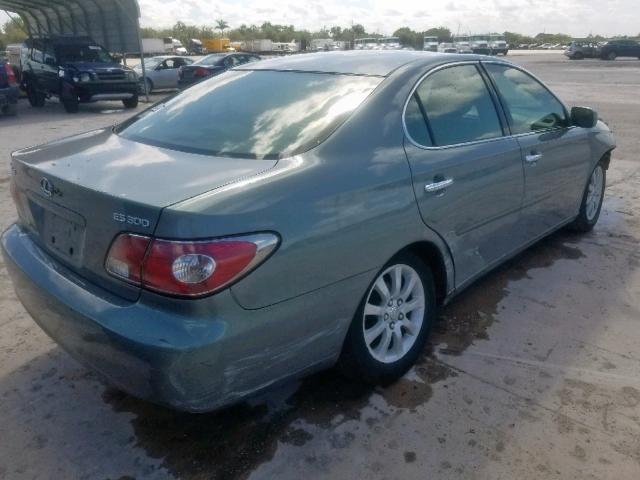 JTHBF30G730098520 - 2003 LEXUS ES 300 BLUE photo 4