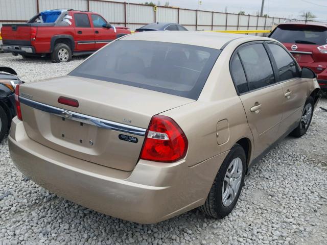 1G1ZS51F56F227331 - 2006 CHEVROLET MALIBU LS ოქროსფერი ფოტო 4