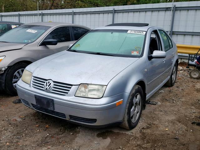 3VWSK69MX2M167779 - 2002 VOLKSWAGEN JETTA GLS SILVER photo 2