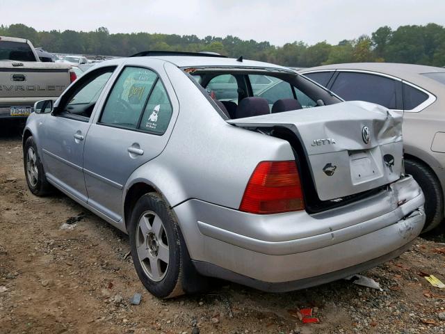 3VWSK69MX2M167779 - 2002 VOLKSWAGEN JETTA GLS SILVER photo 3