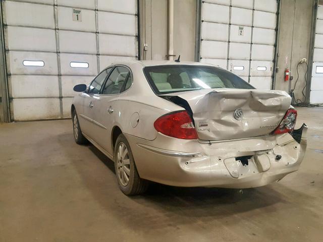 2G4WD582981174565 - 2008 BUICK LACROSSE C TAN photo 3