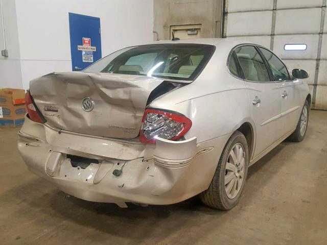 2G4WD582981174565 - 2008 BUICK LACROSSE C TAN photo 4