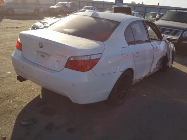 WBANW53518CT51306 - 2008 BMW 550 I WHITE photo 4