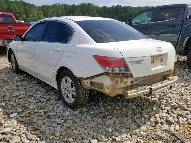 1HGCP26429A017521 - 2009 HONDA ACCORD LXP WHITE photo 3