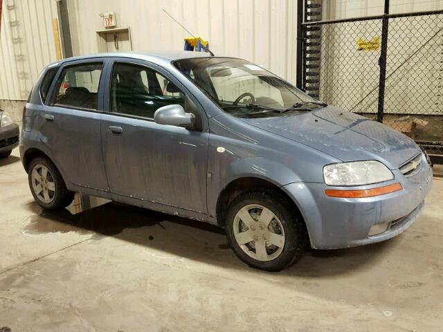 KL1TD65687B764153 - 2007 CHEVROLET AVEO BASE Mavi foto 1