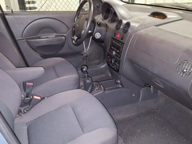 KL1TD65687B764153 - 2007 CHEVROLET AVEO BASE Mavi foto 5