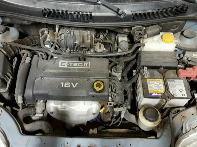 KL1TD65687B764153 - 2007 CHEVROLET AVEO BASE Mavi foto 7
