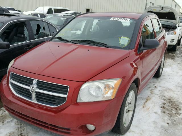 1B3CB4HA3AD596406 - 2010 DODGE CALIBER SX RED photo 2