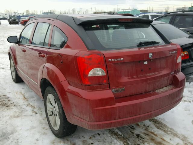 1B3CB4HA3AD596406 - 2010 DODGE CALIBER SX RED photo 3