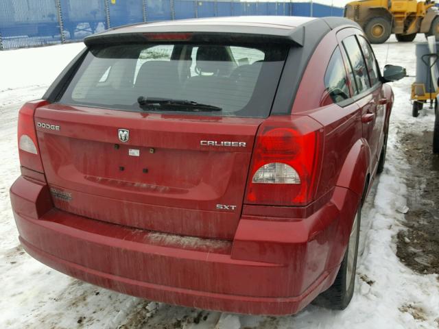 1B3CB4HA3AD596406 - 2010 DODGE CALIBER SX RED photo 4