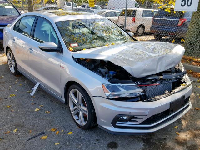 3VW4T7AJ5GM262710 - 2016 VOLKSWAGEN JETTA GLI SILVER photo 1