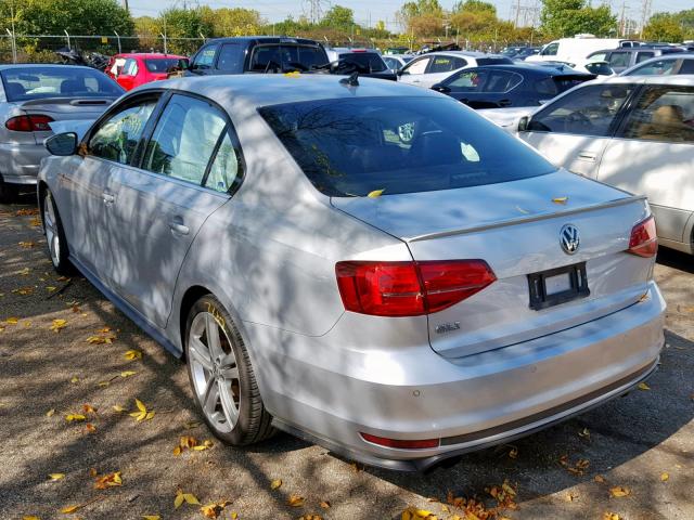 3VW4T7AJ5GM262710 - 2016 VOLKSWAGEN JETTA GLI SILVER photo 3