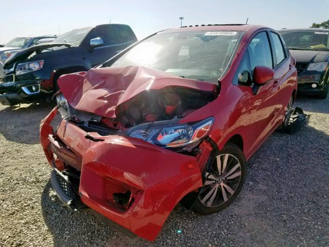 3HGGK5H83FM776811 - 2015 HONDA FIT EX RED photo 2