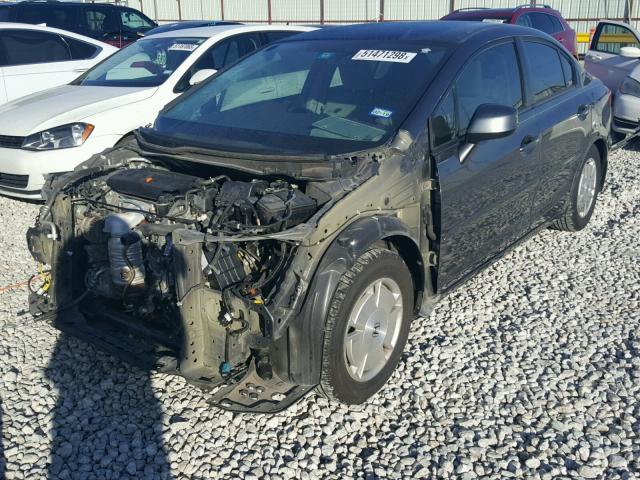 2HGFB2F62CH525199 - 2012 HONDA CIVIC HF GRAY photo 2