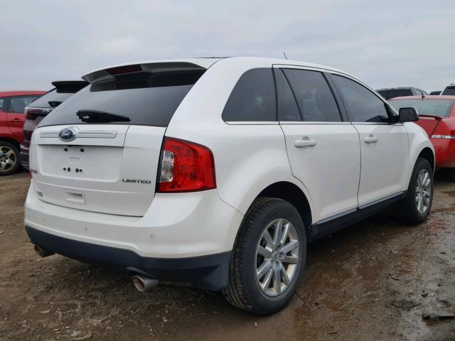 2FMDK3KC6BBB65424 - 2011 FORD EDGE LIMIT WHITE photo 4