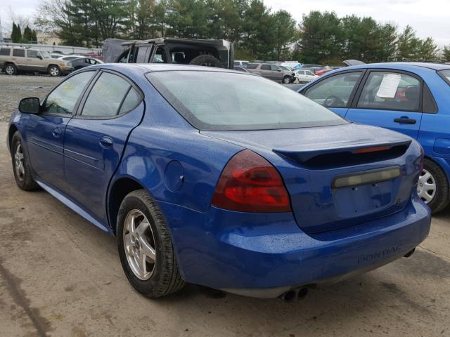 2G2WS522541237694 - 2004 PONTIAC GRAND PRIX Կապույտ լուսանկար 3