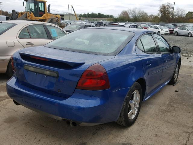 2G2WS522541237694 - 2004 PONTIAC GRAND PRIX Կապույտ լուսանկար 4