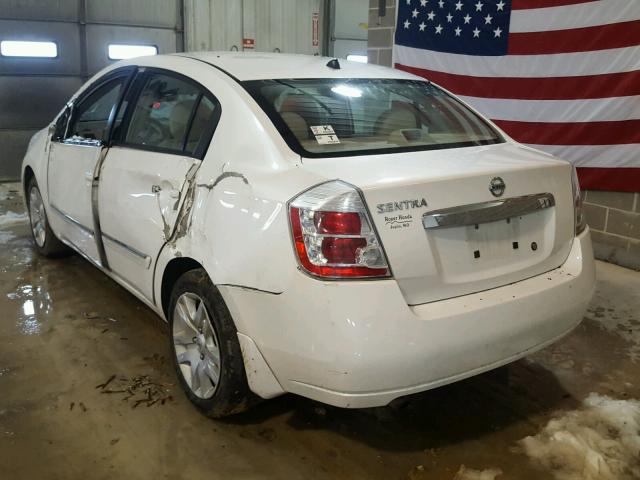 3N1AB6AP4AL655489 - 2010 NISSAN SENTRA 2.0 WHITE photo 3