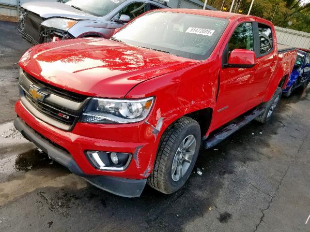 1GCGTDE34G1130559 - 2016 CHEVROLET COLORADO Z RED photo 2