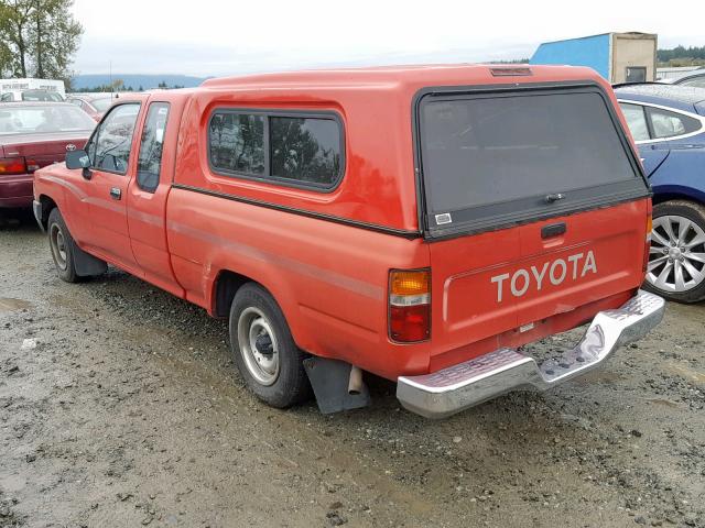 JT4RN93P0M5030291 - 1991 TOYOTA PICKUP 1/2 RED photo 3