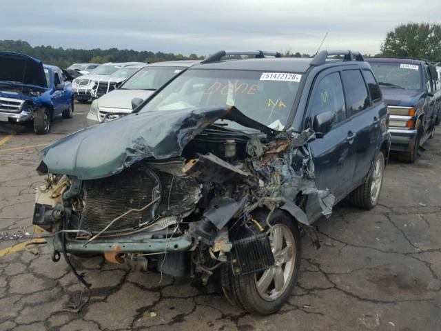 JA4LX41F65U005023 - 2005 MITSUBISHI OUTLANDER GREEN photo 2