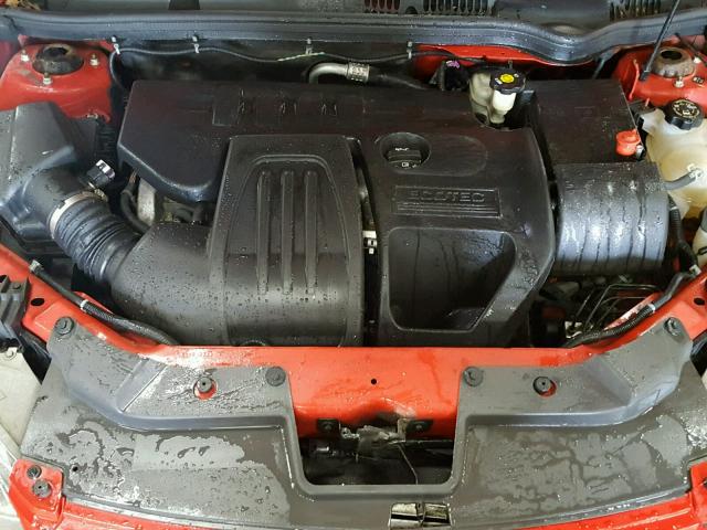 1G2AL18F587237276 - 2008 PONTIAC G5 RED photo 7