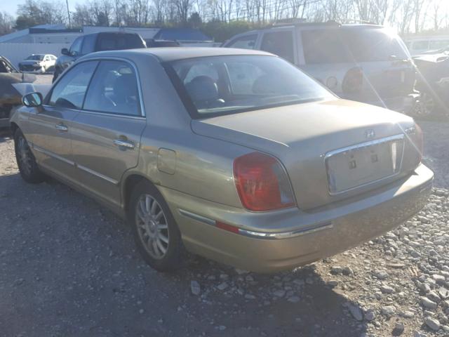 KMHFU45E24A276069 - 2004 HYUNDAI XG 350 GOLD photo 3