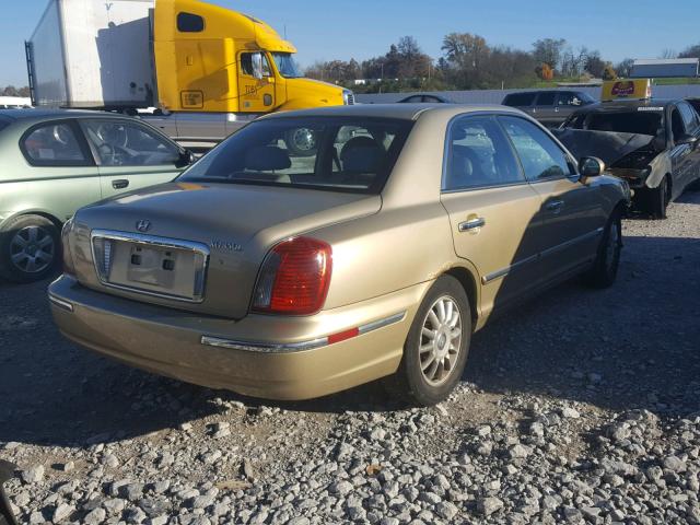 KMHFU45E24A276069 - 2004 HYUNDAI XG 350 GOLD photo 4