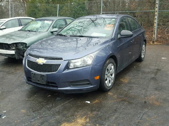 1G1PB5SG4E7202041 - 2014 CHEVROLET CRUZE LS BLUE photo 2